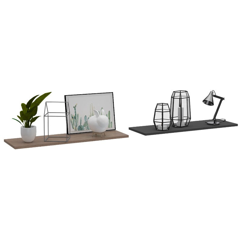 Repisa Vassel Wall Z,160, Miel y Plomo, ideal para ubicar objetos