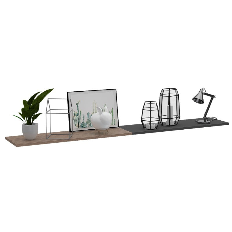 Repisa Vassel Wall Z,160, Miel y Plomo, ideal para ubicar objetos