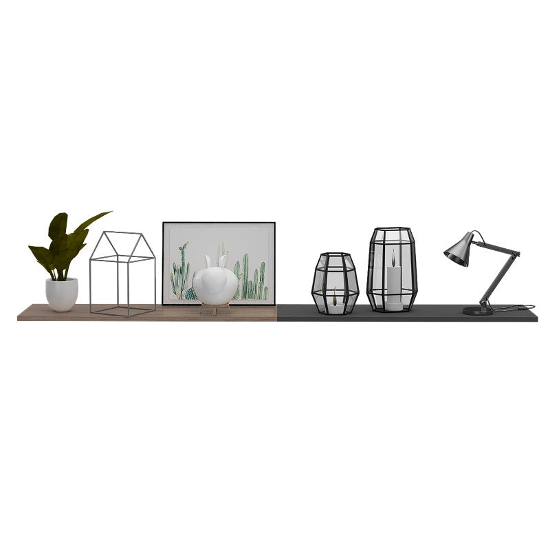 Repisa Vassel Wall Z,160, Miel y Plomo, ideal para ubicar objetos