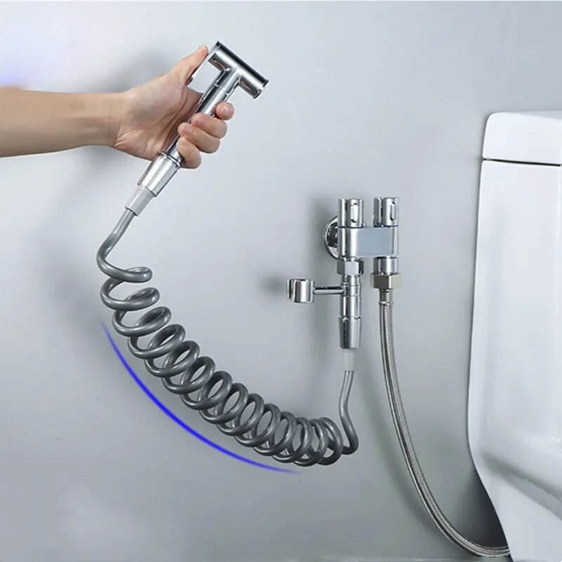 Ducha BIDET WC Estandar Baño Moderno Plateada