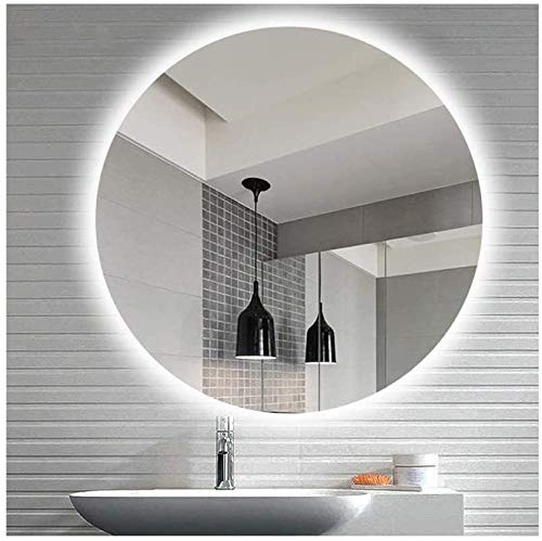 Espejo Decorativo LED Redondo Táctil Luz Fría