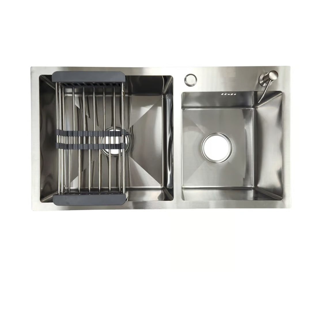 COMBO LAVAPLATOS 78X43 A PLATA + ACCESORIOS