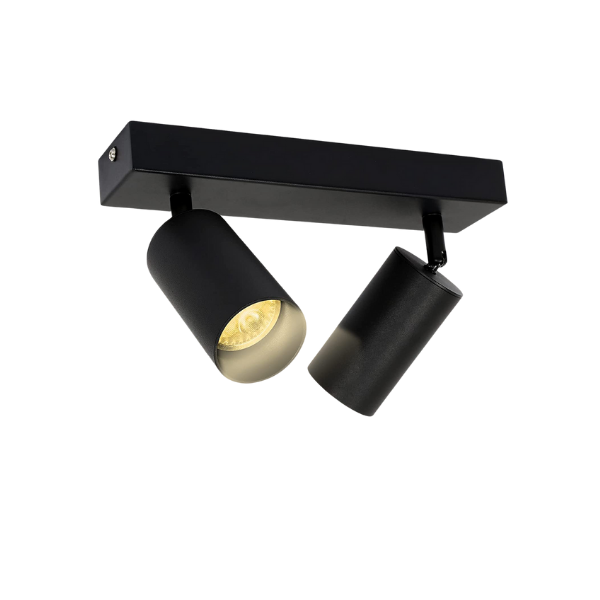 Aplique Doble Negro ALTAIR
