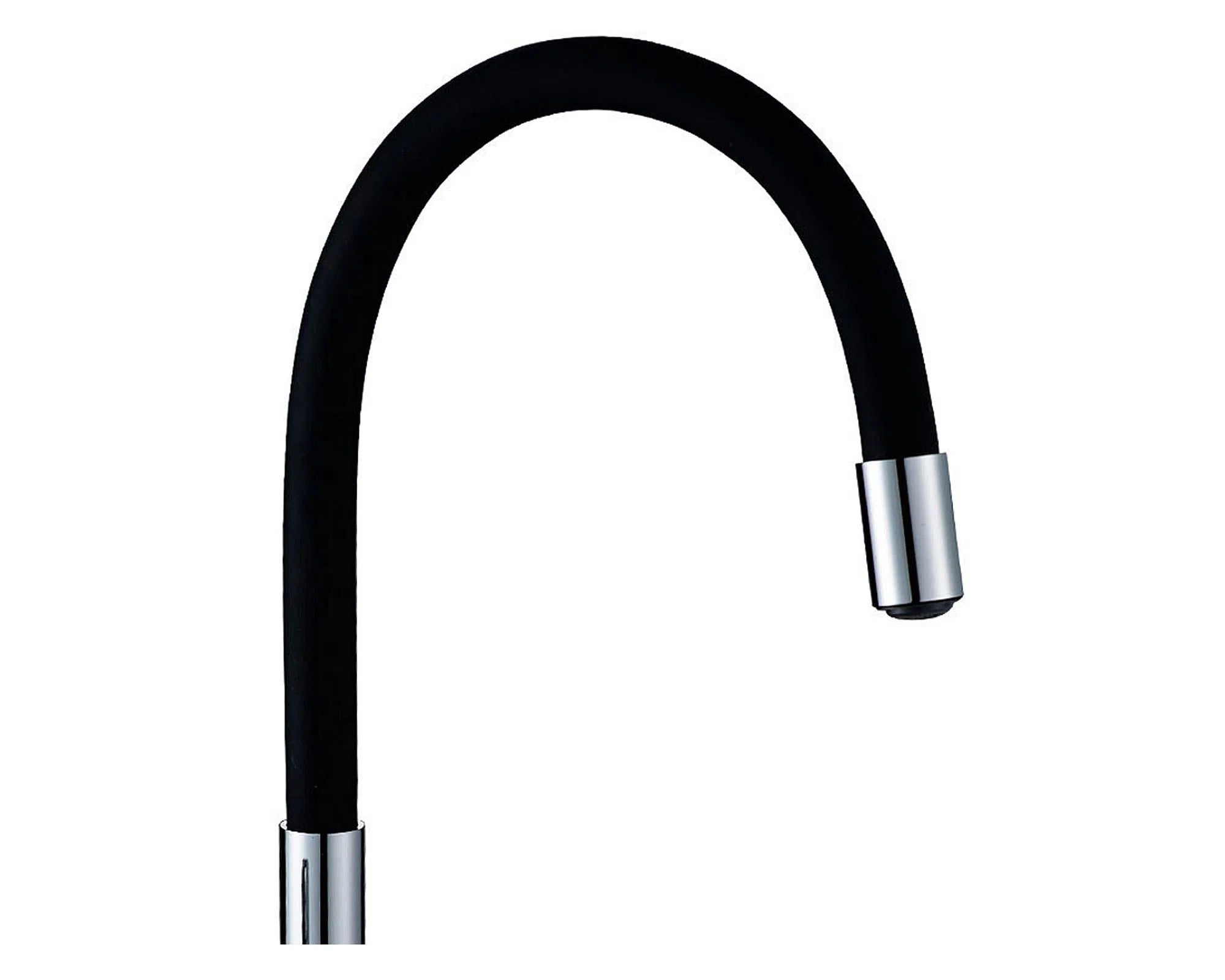 Llave Monomando Lavaplatos Flexible Negro