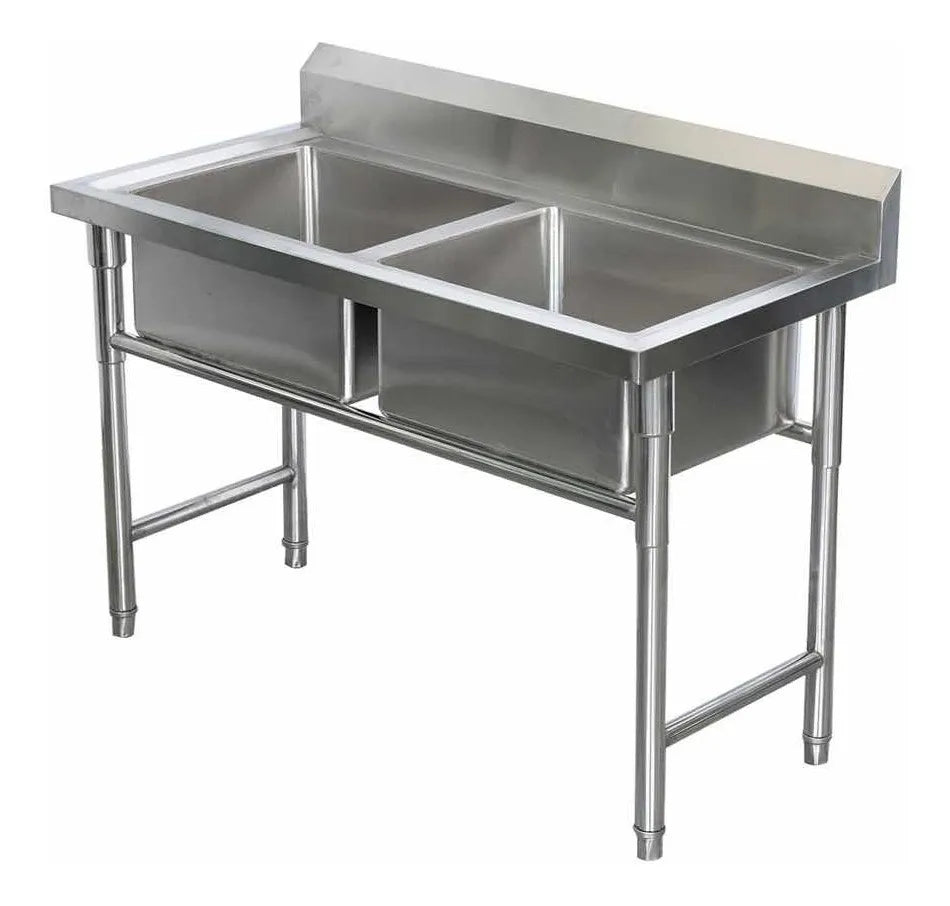 LAVAFONDO INDUSTRIAL 120X60 CM DOBLE TINA