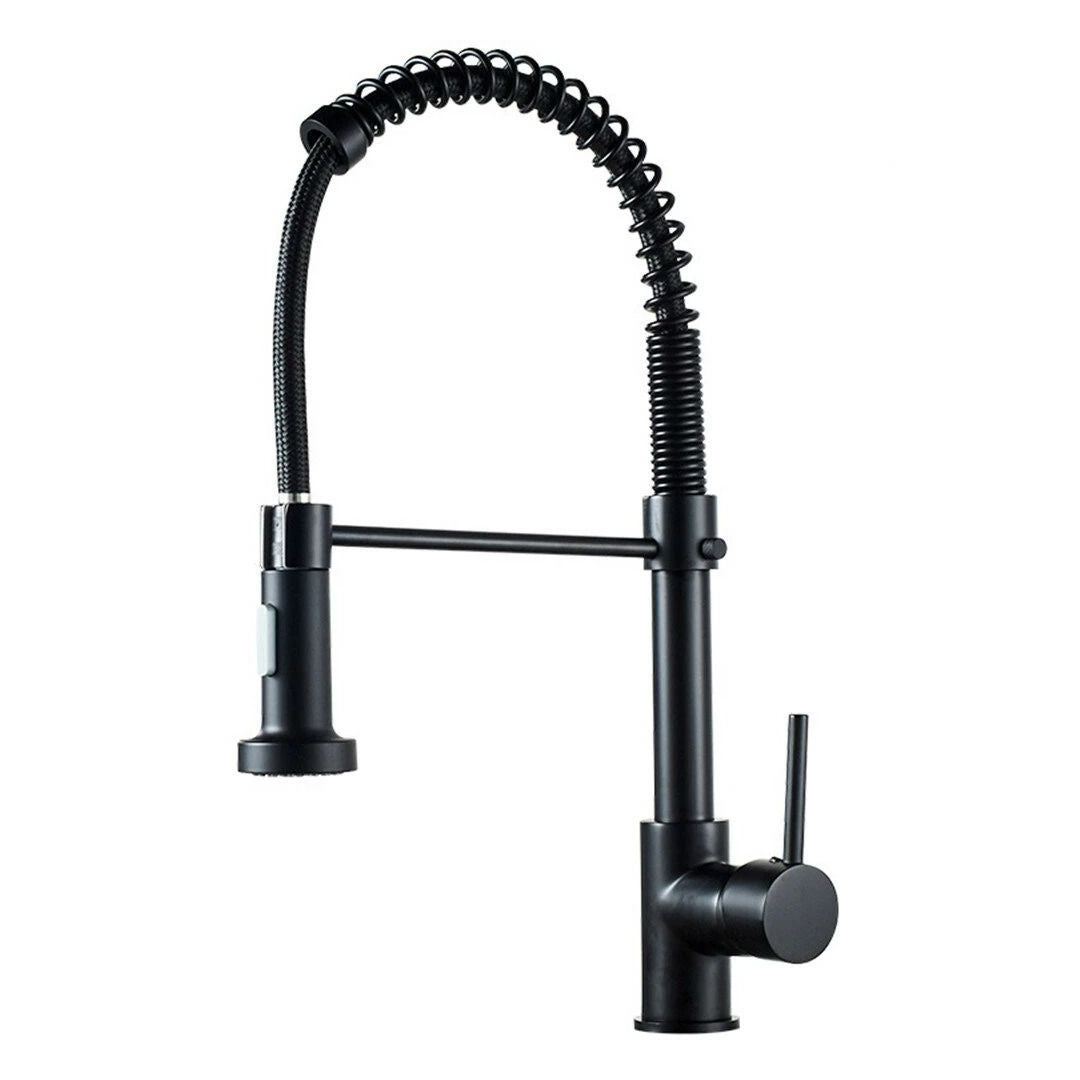 Llave MODELO BLACK ONYX Retracil Cocina Monomando Moderno Extensible